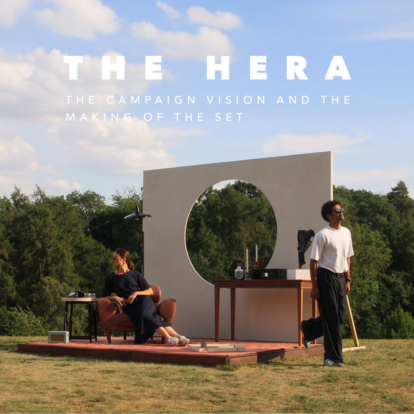 Sans Matin Hera Collection launch campaign – impactful set design highlighting attention to detail, premium craftsmanship, and the brand’s timeless style.