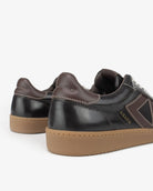 Hera Low Top Trainers - Patent Chocolate Brown Leather
