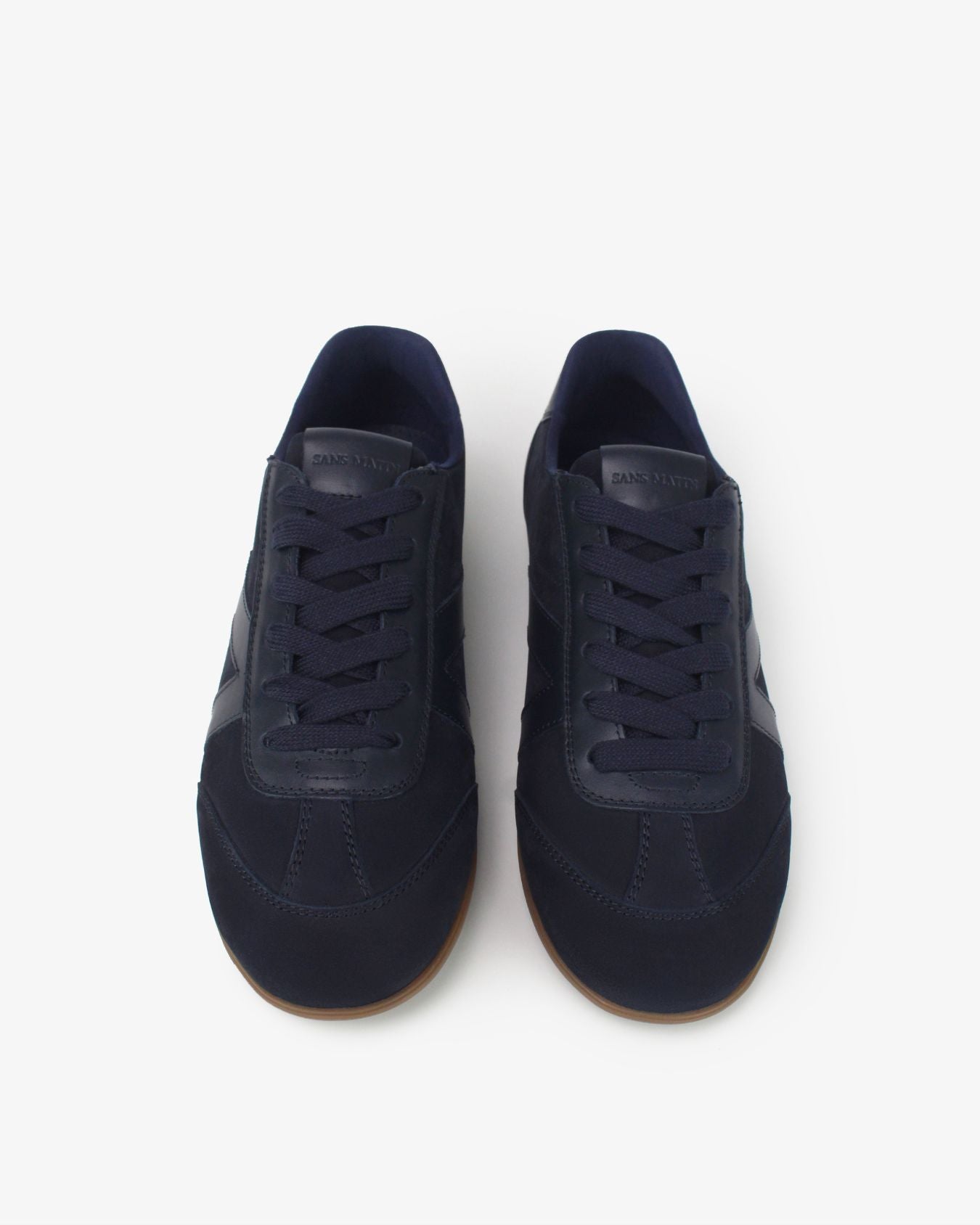 Iris Low Top Trainers - Midnight Blue Nubuck Leather