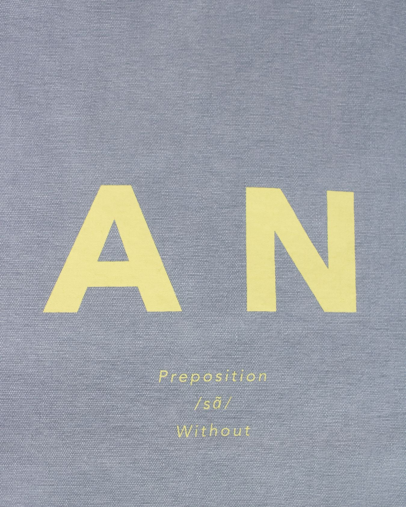 Sans Matin Tote Bag - Sky Blue Recycled Cotton & Butter Yellow Print