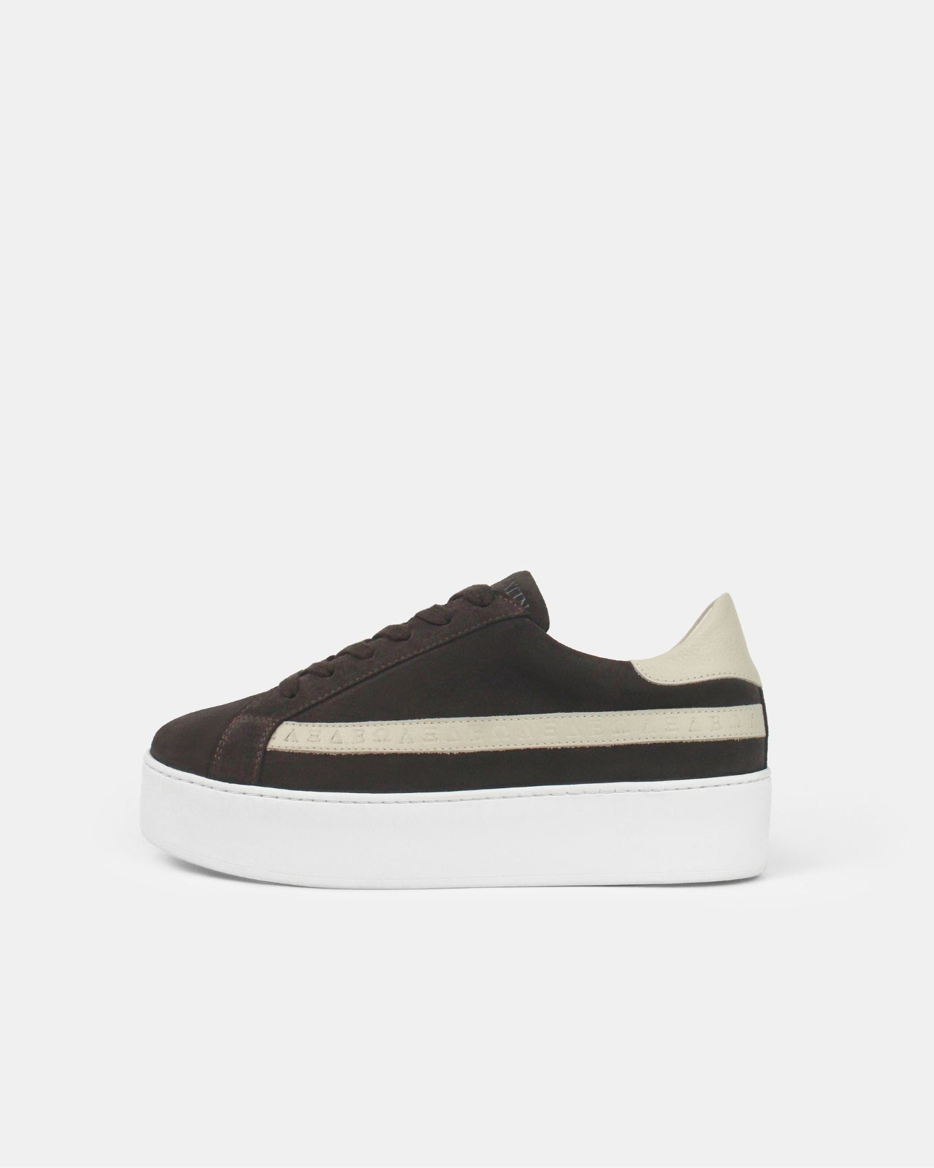 AW25 Limited Edition Gaia Platform Trainers Chocolate Suede & Pebbled Leather