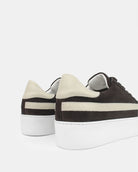 AW25 Limited Edition Gaia Platform Trainers - Chocolate Suede & Stone Pebbled Leather