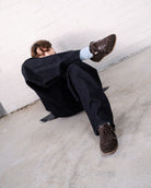 Iris Low Top Trainers - Chocolate Brown Suede & Leather