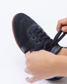Iris Low Top Trainers - Midnight Blue Nubuck Leather