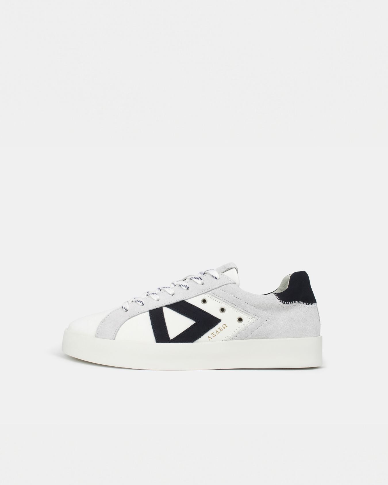 Nyx 03 Low Top Trainers Grey Suede & Midnight Nubuck Leather