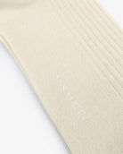 Organic Cotton Ribbed Socks - Cream