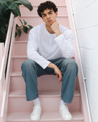 Olympus Low Top Trainers - White Leather