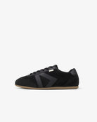 Iris Low Top Trainers - Black Suede & Leather