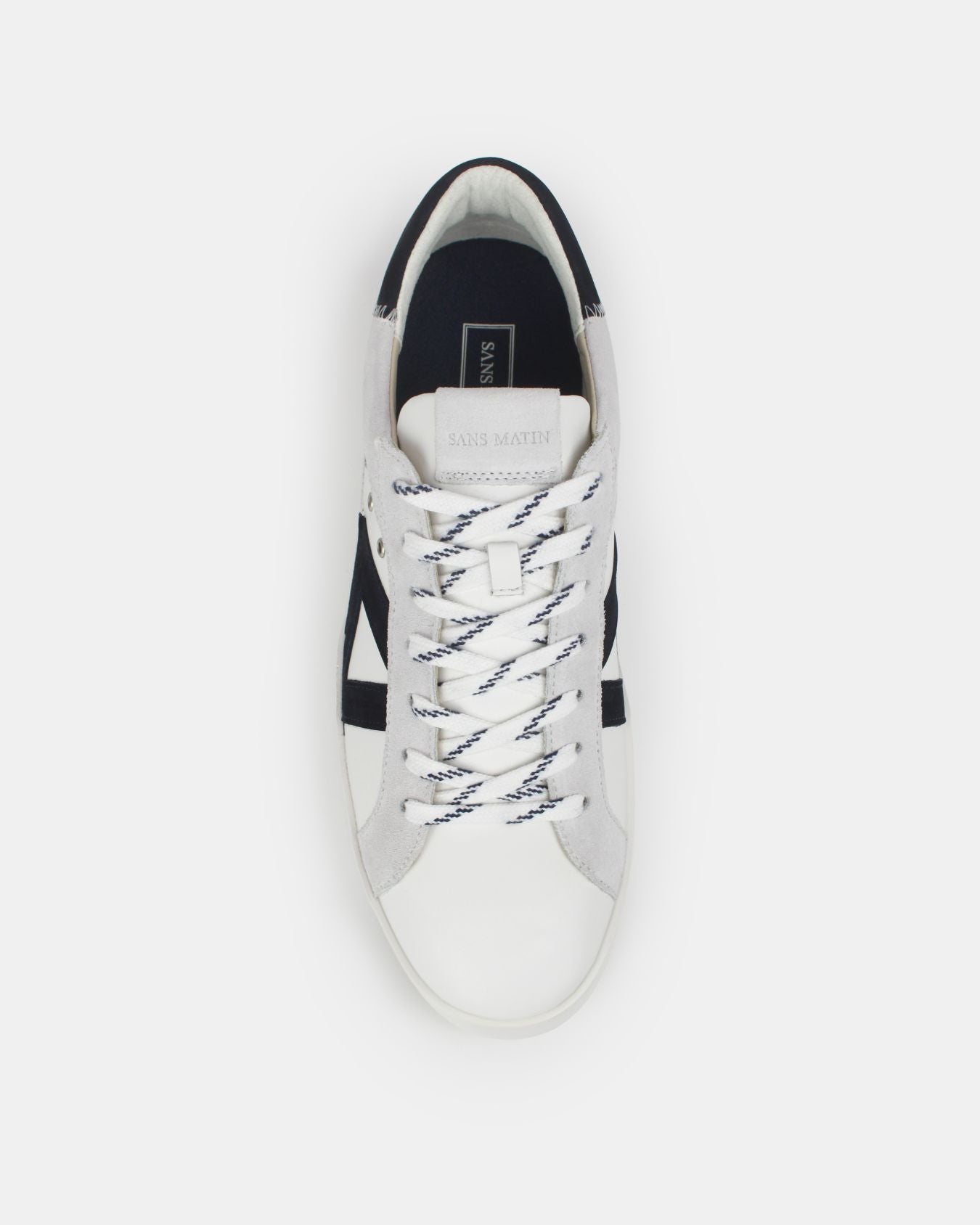 Nyx 03 Low Top Trainers - Grey Suede & Midnight Blue Nubuck Leather