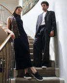 Olympus Low Top Trainers - Midnight Blue Nubuck Leather