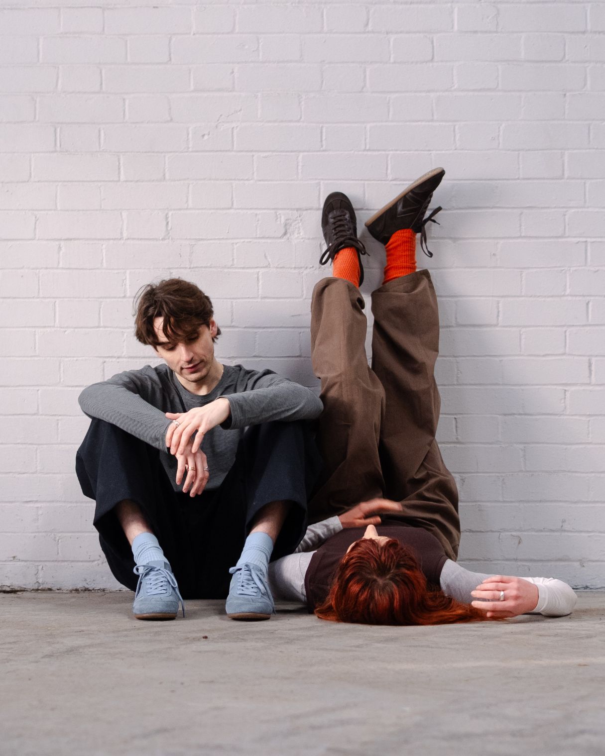 Iris Low Top Trainers - Denim Blue Suede & Leather