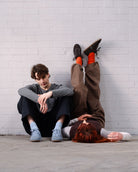 Iris Low Top Trainers - Denim Blue Suede & Leather