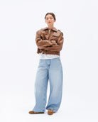 Iris Low Top Trainers - Mocha Brown Suede & Leather