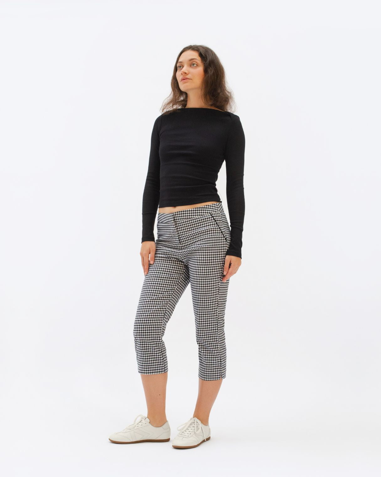 Iris Low Top Trainers - Stone Pebbled Leather
