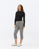 Iris Low Top Trainers - Stone Pebbled Leather