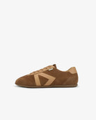 Iris Low Top Trainers - Mocha Brown Suede & Leather