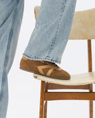 Iris Low Top Trainers - Mocha Brown Suede & Leather