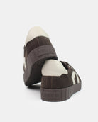 AW25 Limited Edition Helios Low Top Trainers - Chocolate Corduroy & Stone Pebbled Leather