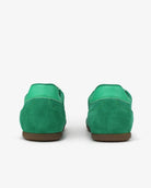 Iris Low Top Trainers - Jade Green Suede & Leather