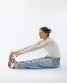 Iris Low Top Trainers - Silver & Burgundy Leather