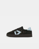 Nyx 02 Low Top Trainers - Chocolate Brown Suede & Sky Blue Nubuck Leather