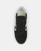 Nyx 02 Low Top Trainers - Chocolate Brown Suede & Sky Blue Nubuck Leather