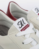 AW25 Limited Edition Gaia Platform Trainers - Stone, Red & Grey Leather