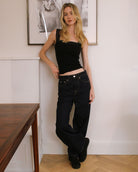 Olympus Low Top Trainers - Black Nubuck Leather