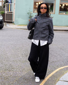 Nyx 03 Low Top Trainers - Grey Suede & Midnight Blue Nubuck Leather