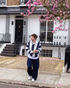 Nyx 03 Low Top Trainers - Grey Suede & Midnight Blue Nubuck Leather