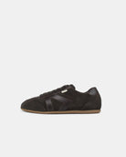 Iris Low Top Trainers - Chocolate Brown Suede & Leather