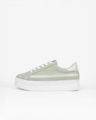 Gaia - Sage Green Canvas & Stone Leather