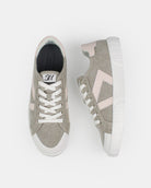 Helios - Mushroom Canvas & Pale Pink Leather