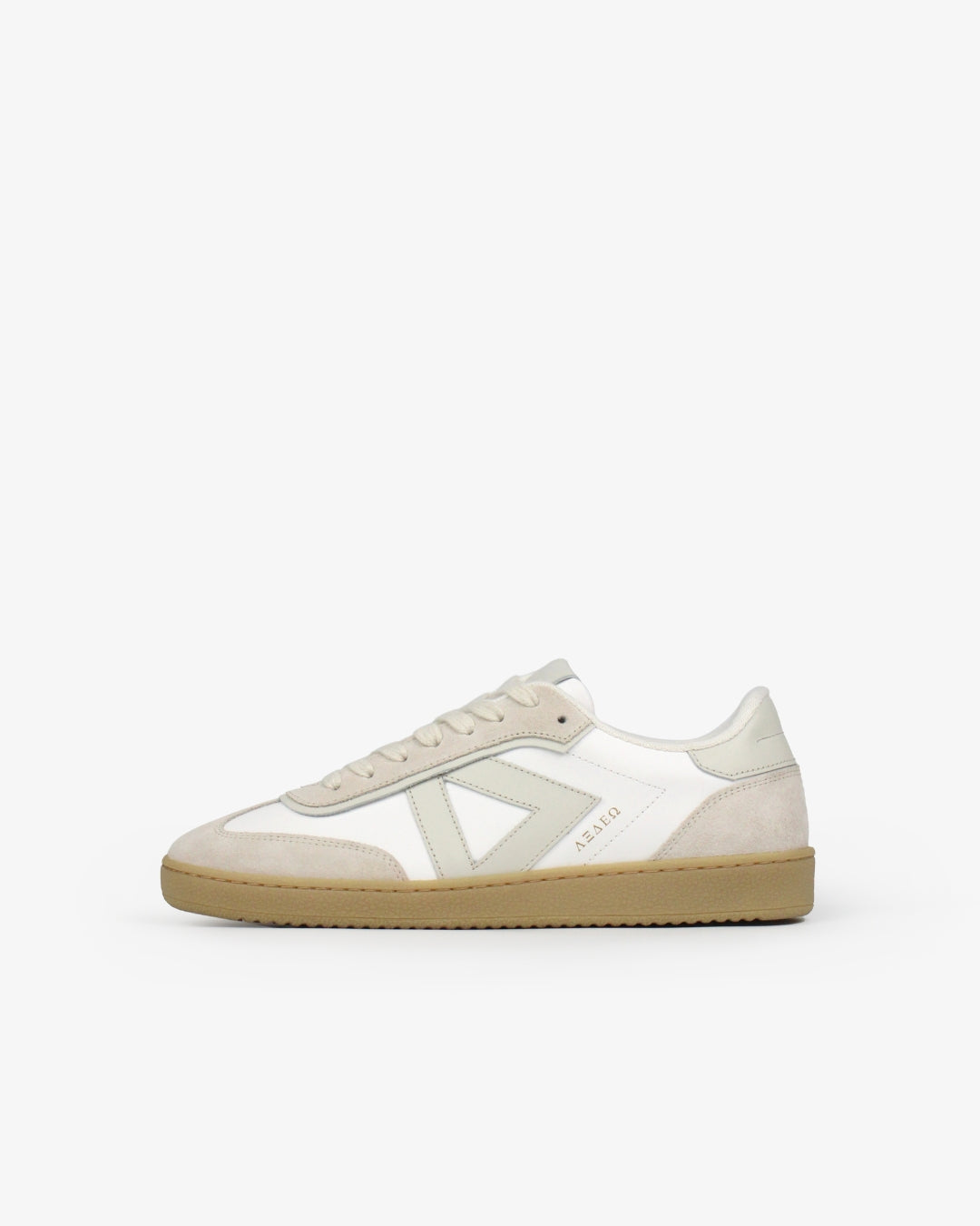 Hera Low Top Trainers Leather & Taupe Suede