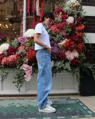 Gaia Platform Trainers - Pale Taupe Nubuck Leather & White Leather