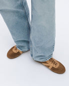Iris Low Top Trainers - Mocha Brown Suede & Leather