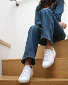 Olympus Low Top Trainers - White Leather