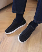Olympus Low Top Trainers - Midnight Blue Nubuck Leather