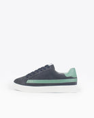 Olympus - Indigo-Denim Blue Suede & Sea Green Leather