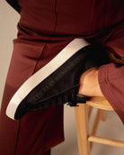 Olympus Low Top Trainers - Midnight Blue Nubuck Leather