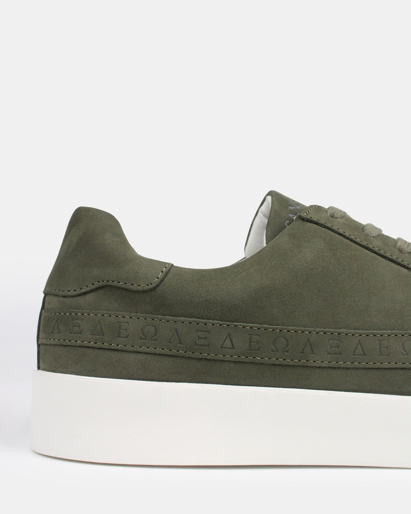 AW25 Limited Edition Olympus Low Top Trainers - Khaki Nubuck Leather