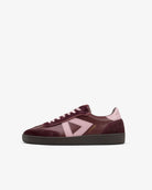 Hera Low Top Trainers - Cherry Leather, Calf Hair & Blush Pink Leather
