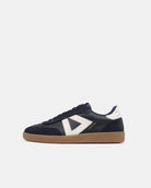 Hera Low Top Trainers - Midnight Blue Nubuck & Stone Leather