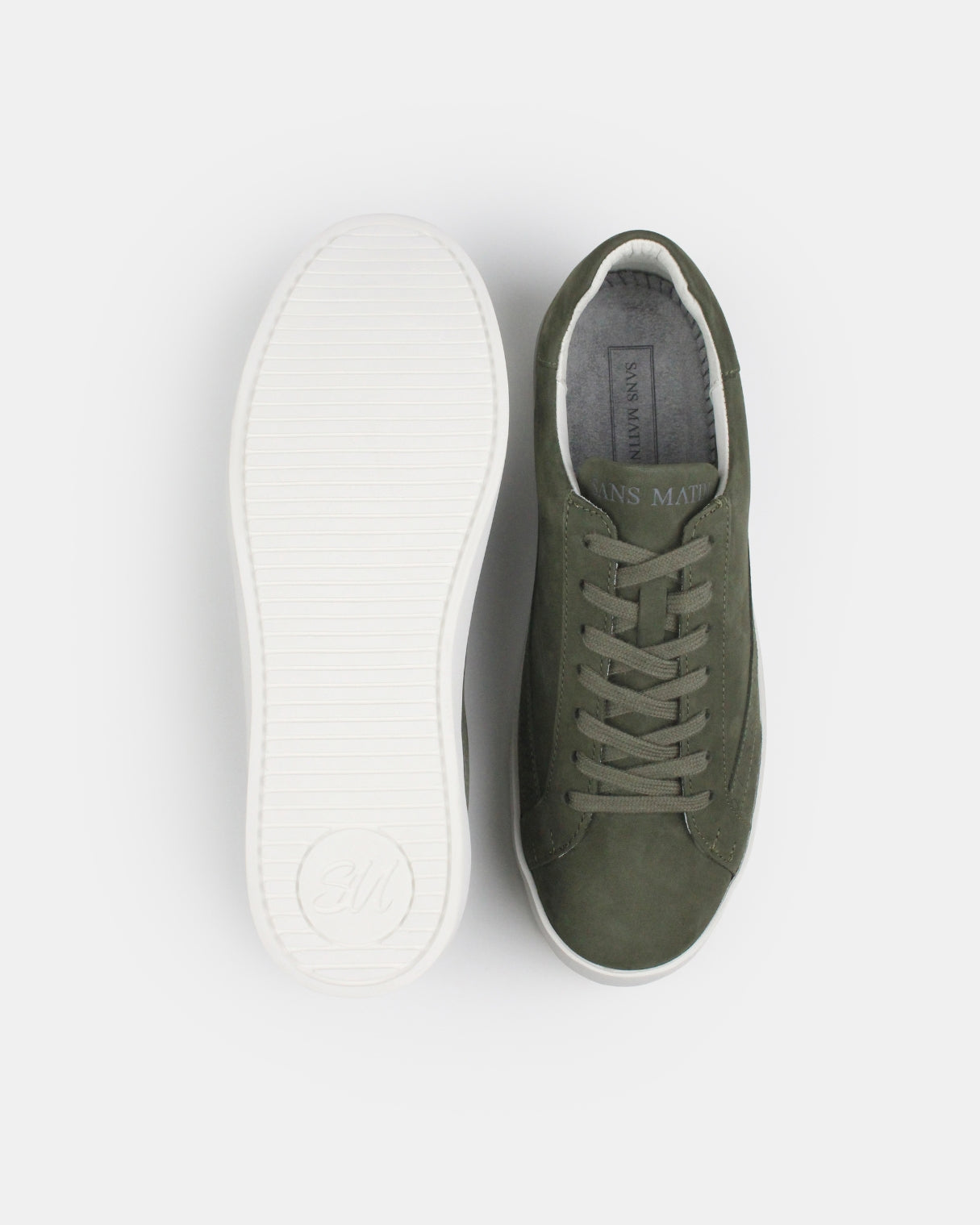 AW25 Limited Edition Olympus Low Top Trainers - Khaki Nubuck Leather
