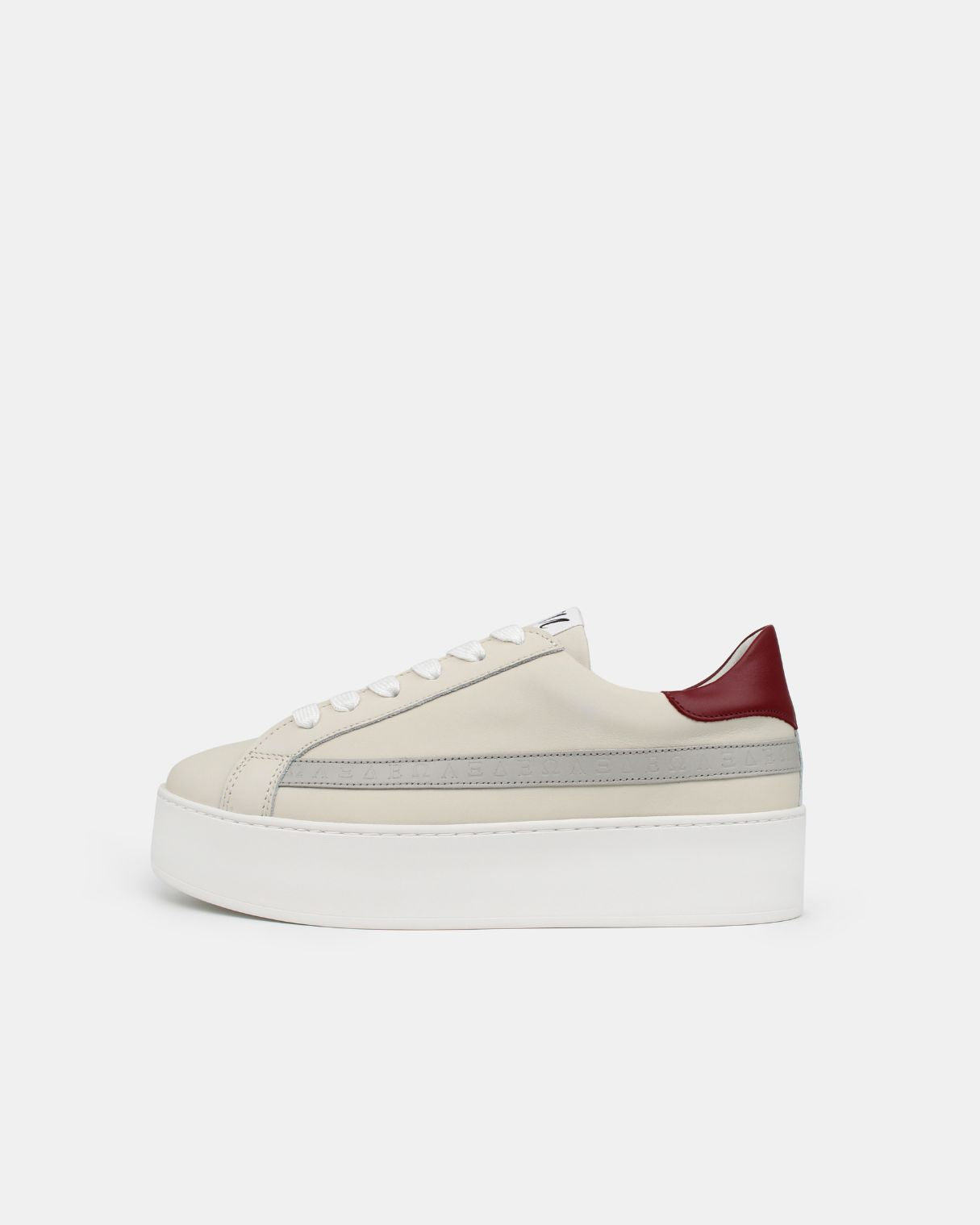 AW25 Limited Edition Gaia Platform Trainers Stone & Grey Leather
