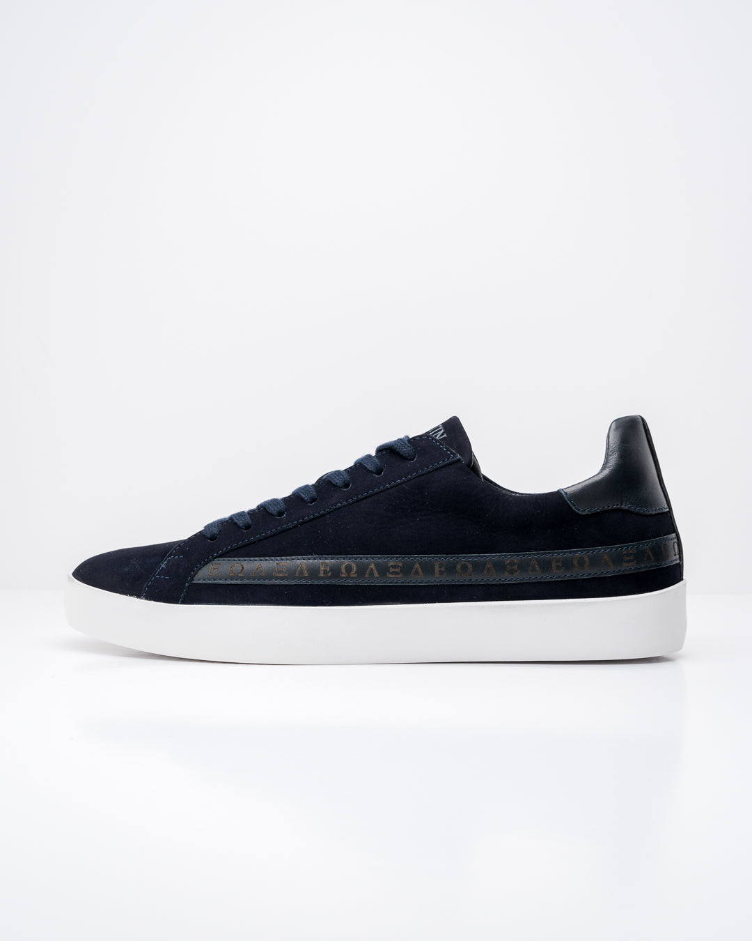 Olympus Low Top Trainers Midnight Nubuck Leather